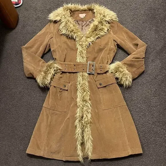 Y2K Forever 21 Corduroy Pennylane Coat - Picture 2 of 8
